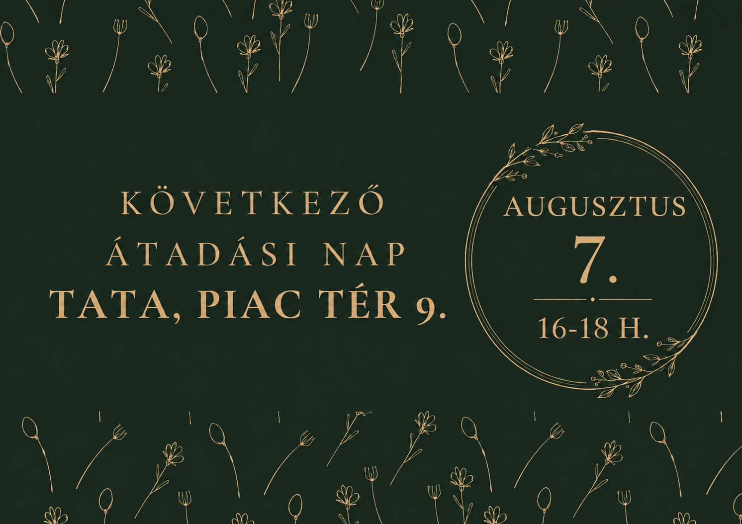 Következő átadási nap